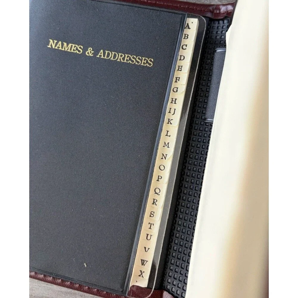 VTG 70s Masio Deluxe Memo Pad Address Book New Deadstock 5x7